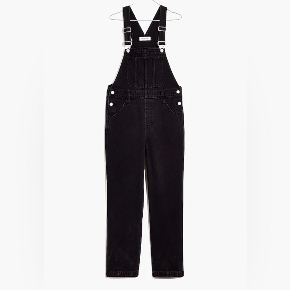Madewell Straight Leg Overalls in Lunar Wash